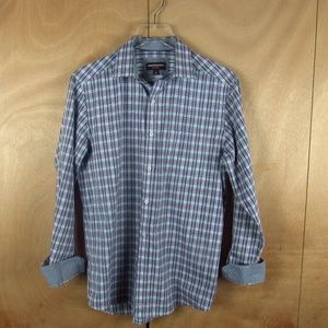 Johnston & Murphy Men Dress Shirt w/ Pattern Cuff